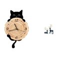 thumbnail image 1 of Elegante reloj de pared con forma de reno, ligero y sin tictac. Figura decorativa para oficina, dormitorio, sala de estar o cualquier espacio del, 1 of 8