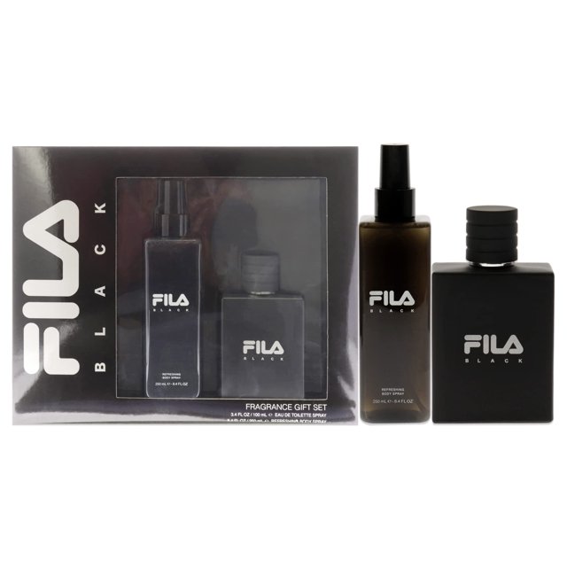 Set de regalo Perfume Fila Black de Fila para hombre, 100 ml, EDT en aerosol