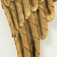 thumbnail image 6 of Sculptural Angel Wings, 2 Piece Set, Vintage Style, Antique Gold, Artisanal Design, Hand Crafted, 16 Tall Inches, 6 of 11