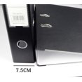 thumbnail image 3 of (Paquete de 2) Cajas de archivos de almacenamiento A4 Estuches de archivos, Plástico plegable, Carpeta de archivos, Engrosada a 7,5 cm, Gran capacidad, Negro, 3 of 5