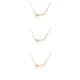 thumbnail image 1 of Collar de amistad sweethay Retro inglés con cadena encanto DIY oro rosa Type1 NO1, 1 of 6