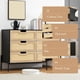 thumbnail image 1 of Cajonera de Ratán Natural de 47.2" con 6 Cajones, Cómoda Estilo Campestre con Patas Metálicas, Organizador Moderno para Closet, Sala y Dormitorio, 1 of 5