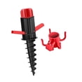 thumbnail image 1 of Sombrilla de playa Anclaje de arena con gancho de sombrilla Soporte de base de sombrilla de patio Anclaje de tornillo de sombrilla de césped para Ganchos rojos DYNWAVEMX ancla de arena de playa, 1 of 8