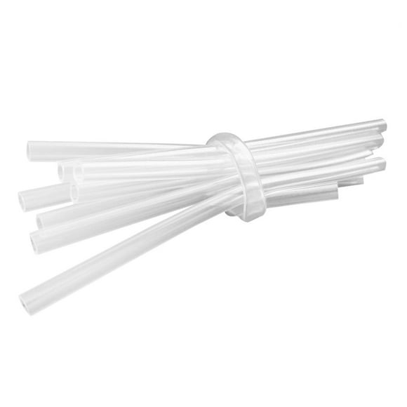 20 Pcs/pack Replacement Straw Long Lasting Straws Bubble Tea Straw Thermal Mug Clear Straw Straw Cap