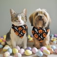 thumbnail image 2 of Dog Bandana 2 Pack,Halloween Pumpkins with Music Notes Bandanas for Dogs,Cat Bandana,Small/ Large Dog Bandana 2 Size,Dog Bandanas Girl Boy, 2 of 5