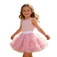 thumbnail image 2 of WOYY Toddler Girls Carnival Party Tiered Tutu Skirt Gradient Princess Tulle Skirt, Sizes 3-4, 2 of 8