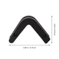 thumbnail image 2 of OUNONA 2Pcs Barbell Storage Rack Wall Mounted Black Sturdy Gym Equipment Holder, 2 of 7
