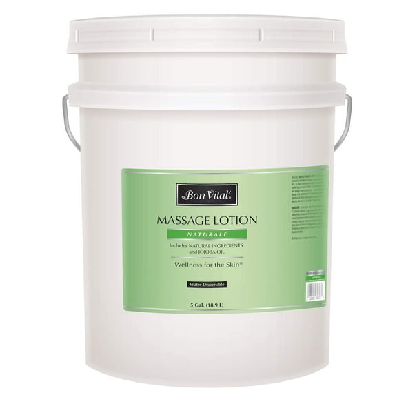 Bon Vital' Naturale Massage Lotion, 5 Gallons, Natural Ingredients, Relaxing Massage