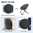 thumbnail image 3 of Yeshouse Silla de piso plegable extragrande con asiento de felpa antideslizante para adolescentes y adultos, ideal para dormitorio o sala de estar, 3 of 9