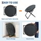 thumbnail image 3 of Yeshouse Silla de piso plegable extragrande con asiento de felpa antideslizante para adolescentes y adultos, ideal para dormitorio o sala de estar, 3 of 9