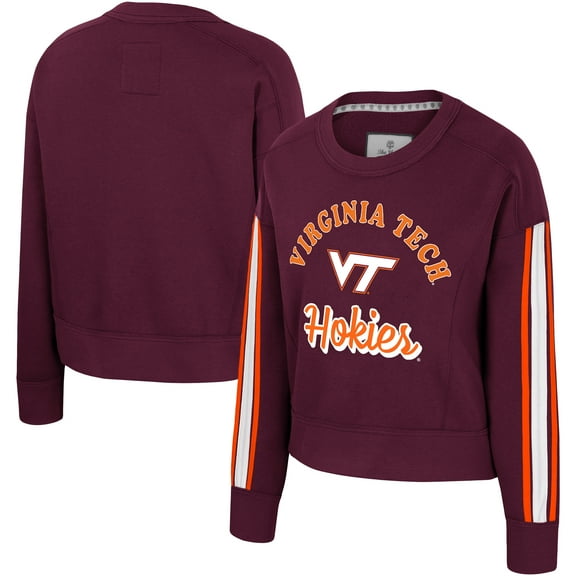 Women's Colosseum Maroon Virginia Tech Hokies Honeymoon Sweatshirt