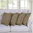 thumbnail image 5 of Home Soft Things Quilted Micromink 4 Piece Throw Pillow Cover Set - Grey - 20" x 20", 5 of 5