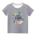 thumbnail image 1 of Haut à Manches Courtes Imprimé Ufs de Pâques Mignons pour Enfants Garçons Filles Mode Col Rond, 1 of 4