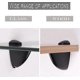 thumbnail image 2 of 2025 Latest Model Matte Black Glass Shelf Bracket - 2 Pcs Adjustable Zinc Alloy, 2 of 5
