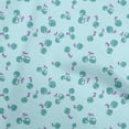 thumbnail image 1 of oneOone Polyester Spandex Light Blue Fabric Fruits Cherry Craft Projects Decor Fabric Printed By The Yard 56 Inch Wide, 1 of 4
