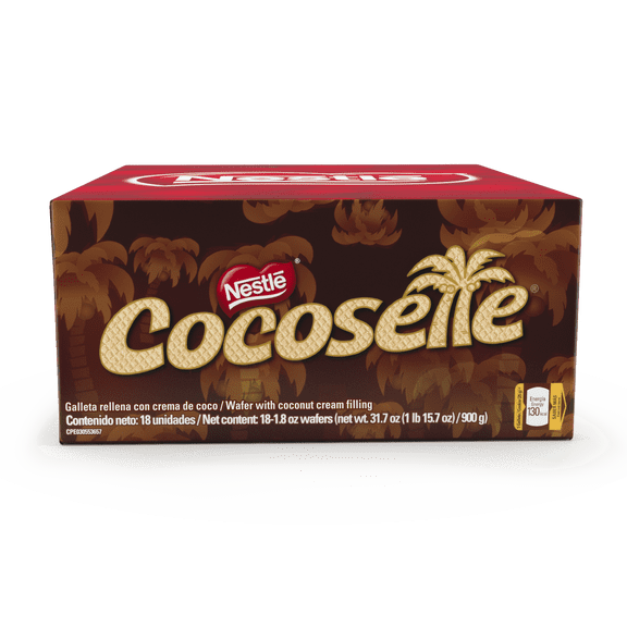 Nestle Cocosette Coconut Cream Wafer Cookies – 18-Pack (50g/1.76oz Each)
