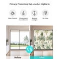 thumbnail image 4 of Window Privacy Film Green Palm Trees Stained Glass Window Film Decorative Sun Block Window Cover Tropical Summer Botanical Window Clings Static Adhesive Sticker for Bathroom 17.7"x39.3", 4 of 6