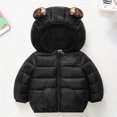 thumbnail image 2 of Abcomgle Toddler Girl Winter Coat 4t Cute Bear Ears Hooded Puffer Jacket Kids Lightweight Puffer Padded Light Jacket for Boys Winter Warm Toddler Boy Winter Coat, 2 of 7