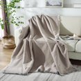 thumbnail image 5 of Vireellx Beige Chenille Sofa Covers Couch Covers for 2 Cushion Couch Sofa Slipcovers Reclining Couch Cover Love Seat Couch Covers for Living Room Sectional Sofa Covers for Pet, 5 of 7