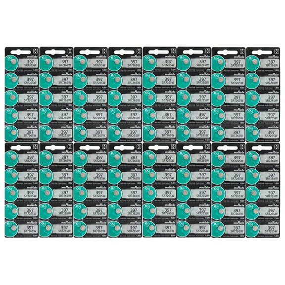 Genuine MURATA 397 SR726SW Silver Oxide Watch Battery 1.55v [80-Pack]