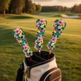 thumbnail image 5 of Yuyamidu Tropical Hibiscus Golf Head Cover for Golf Head Club Palm Leaves Golf Club Head Cover for Driver/Fairway/Hybird Club Protection, PU Leather, 5 of 7