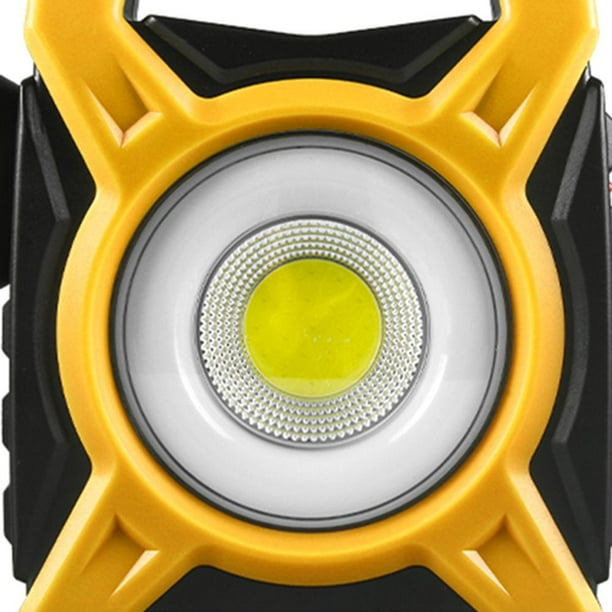 Lámpara COB LED de trabajo USB DC Carga solar Proyector de emergencia a prueba de agua (Amarillo) Tmvgtek Para estrenar
