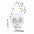 thumbnail image 3 of Felt Glitter Skull Halloween Treat Carry Bag Minimalist Gothic Spooky Candy Storage Tote, Seasonal Tabletop Candy Station Decor for Halloween Party Entryway Displays, 3 of 7