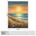 thumbnail image 4 of Fenyluxe Sunset Ocean Lighthouse Throw Blanket for Couch Sofa Bed Office Camping School | Flannel Blanket All Seasons Exquisite Gifts - Available in 3 Sizes 60x80in, 4 of 6