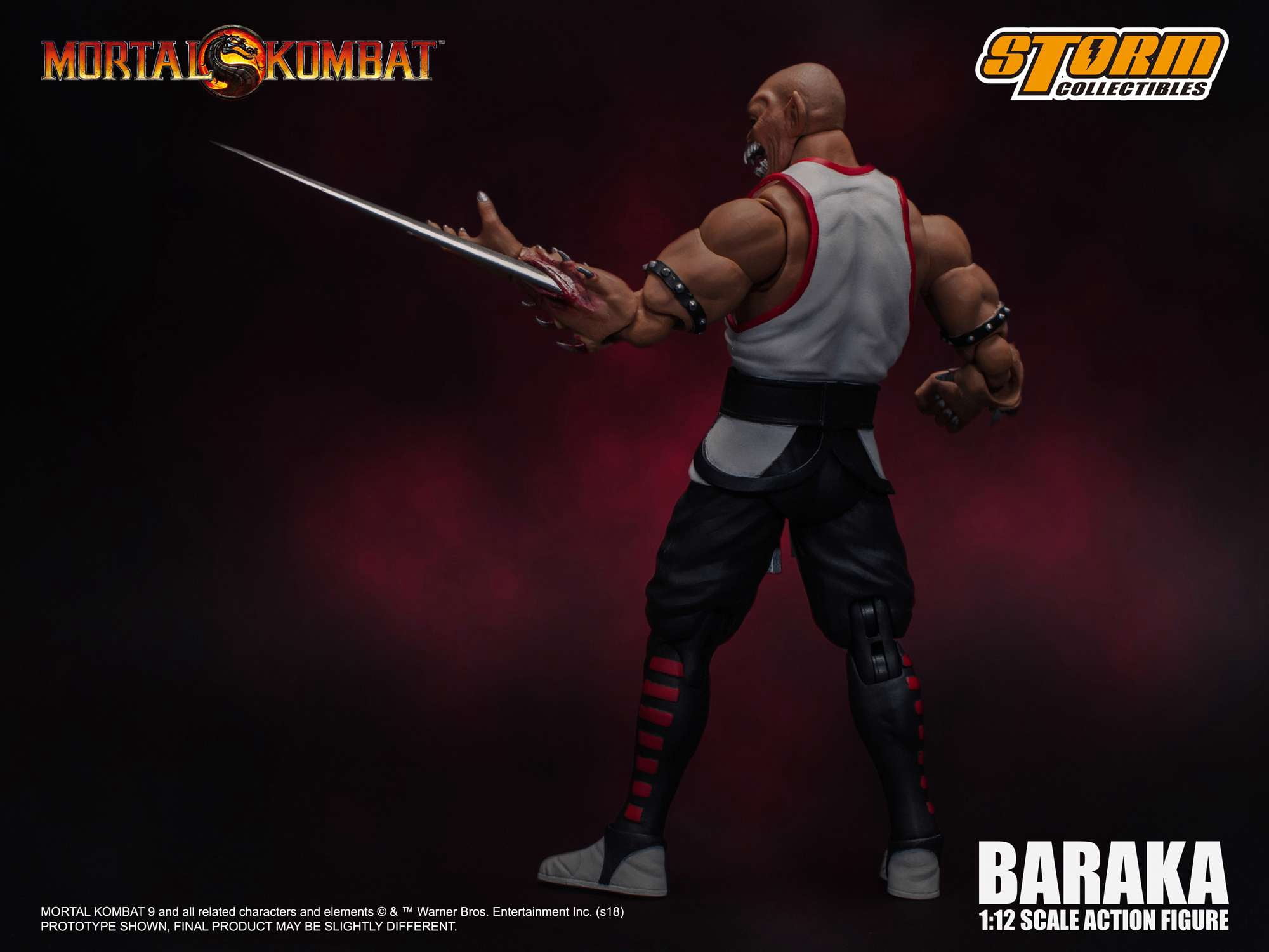 Mortal Kombat Baraka, Storm Collectibles 1:12 Action Figure