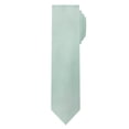 thumbnail image 3 of Jacob Alexander Men's Silk Blend Solid Color 2.5 inch Slim Width Neck Tie - Sage Mist, 3 of 8