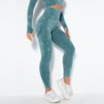 thumbnail image 2 of OSOLU Yoga Basic Wide Waistband Solid Color Flare Leg Pants Women Active Bottoms Women Sports Pants Workout Stretchy Running Tummy Control Joggers Bottoms Green M, 2 of 9