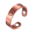 thumbnail image 2 of Anillo magnético de cobre antiguo puro con energía magnética, creativo, personalizado, abierto, pulsera., 2 of 2