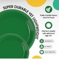 thumbnail image 2 of Exquisite 9 Inch Green Disposable Paper Plates, 100 Count, 2 of 6