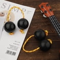 thumbnail image 4 of 2 Pairs of Aslatuas Rhythmic Ball, Kashaka Shaker Instrument Classical African Shaker Rattle Hand Percussion for Kids Adults Weddings Parties Musical Class (Black), 4 of 4