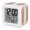 Barn Red, variant on Orange Wooden Digital Alarm Clock for Bedrooms, Smart LED Alarm Clock with 7 Color Changing Night Light, Farmhouse Brown Vintage Distressed Silent Wake Up Clocks for Sleep Study Cooking 3.2"x3.2"