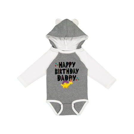 

Inktastic Happy Birthday Daddy Party Outfit Gift Baby Boy or Baby Girl Long Sleeve Bodysuit