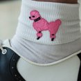 thumbnail image 4 of Hip Hop 50's Shop Girls Bobby Socks W/Poodle Applique for Children (Hot Pink), 4 of 4