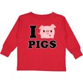 thumbnail image 3 of Inktastic I Love Pigs Boys or Girls Long Sleeve Toddler T-Shirt, 3 of 5