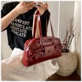 thumbnail image 3 of Bolsa de hombro PU Leather Tote Bolso de arco lindo para mujeres rojo, 3 of 9