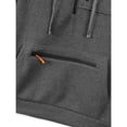 thumbnail image 6 of Men’s Pullover Hoodie with Adjustable Drawstring Hood and Multiple Zippered Pockets for Casual Outdoor Wear Dark Gray S, 6 of 6