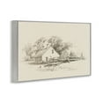thumbnail image 3 of Stupell Industries Cottage Pencil Drawing Gray Framed Giclee Art design by Public Domain, 20 x 30, 3 of 8