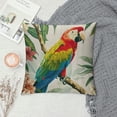 thumbnail image 2 of Fenyluxe  Tropical Birds Toucan Throw Pillow Covers Parrots Flowers Leaves Outdoor Decorative Pillows Cushion Cases for Couch Sofa Bed Home Decor 18x18in, 2 of 5