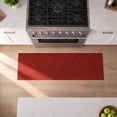 thumbnail image 2 of Ottomanson Non-Slip Hallway Runner Rug 2' x 10' Indoor/Outdoor Custom Size Utility Carpet for Garage, Red Ribbed, 2 of 8