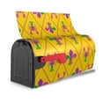 thumbnail image 4 of Gaeub Mardi Gras Crayfish and Fleur de lis Waterproof and Sunproof Mailbox Protective Cover Magnetic Mailbox Protrective Cover for Outdoor Home Garden Decor - 25.5x21 in, 4 of 9