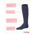 thumbnail image 3 of MeMoi  Ribbed Shimmer Knee-High Socks - Girls - Female, 8, Navy, 3 of 7