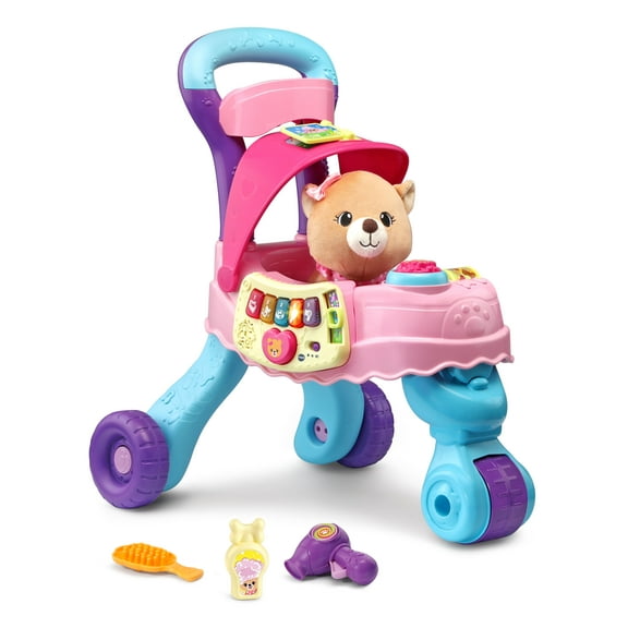VTech Cutie Paws Puppy Stroller With Plush Puppy and Accessories, Walmart Exclusive