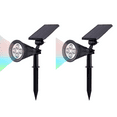 thumbnail image 1 of 2 Pack Lampes Solaires Extérieures LED Spots pour l'Éclairage de Paysage Jardin Patio, 1 of 5