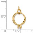 thumbnail image 3 of 14k Yellow Gold Wedding Rings Cubic Zirconia Cz Necklace Pendant Charm Special Occasion, 3 of 8