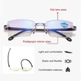 thumbnail image 2 of Gafas de presbicia para hombres y mujeres, lentes de aumento lejano y cercano Bifocal, Anti luz azul, gafas de lectura sin montura + 150 + 200, 2 of 4