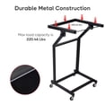thumbnail image 5 of Rolling DJ Mixer Stand Stage Cart Adjustable Rack Mount Studio Equipment Music Party Show 12UX, 5 of 10